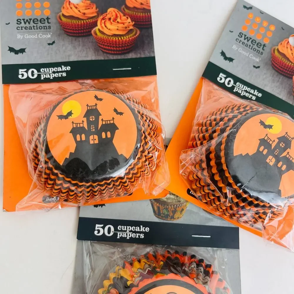 Sweet Creations By‎ Good Cook Halloween Baking Cups 150pcs Cupcake Papers liners